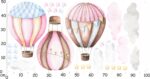 Naklejki dla dziewczynek na ścianę Balony różowe - obrazek 4
