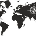 Naklejki Ścienne NA ŚCIANĘ, MAPA ŚWIATA 239