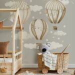 Naklejki dla dzieci na ścianę Balony Beżowe - obrazek 5