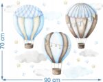 Naklejki dla dzieci na ścianę Balony Niebieskie - obrazek 3