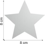 Lustro dekoracyjne Lustrzana Gwiazdka 8cm 1szt - obrazek 2