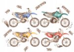 Naklejki dla dzieci na ścianę Motocykle Cross