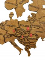 Drewniane Znaczniki Pinezki Czerwone – 20 sztuk - obrazek 3