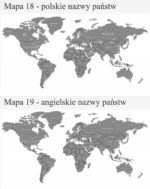 Naklejki Ścienne na ścianę mapa świata nazwy - obrazek 6