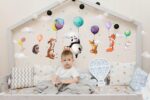DUŻE Naklejki na ścianę dla dzieci Zwierzątka i Balony Kolorowe Wesołe - obrazek 6