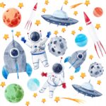 Naklejki ścienne dla dzieci Kosmos D151
