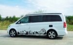 Naklejka na Samochód Kamper Bus Przyczepę Kemping Góry Róża Wiatrów - obrazek 2