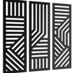 Panel Ażurowy Ogrodowe Obraz Dekoracja Ścienna Trejaż Ozdobny 3szt. 95cm
