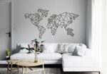 Naklejka ścienna Mapa Świata Geometryczna - obrazek 4