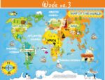 NAKLEJKA NA ŚCIANĘ EDUKACYJNA MAPA ŚWIATA 150x95 - obrazek 5