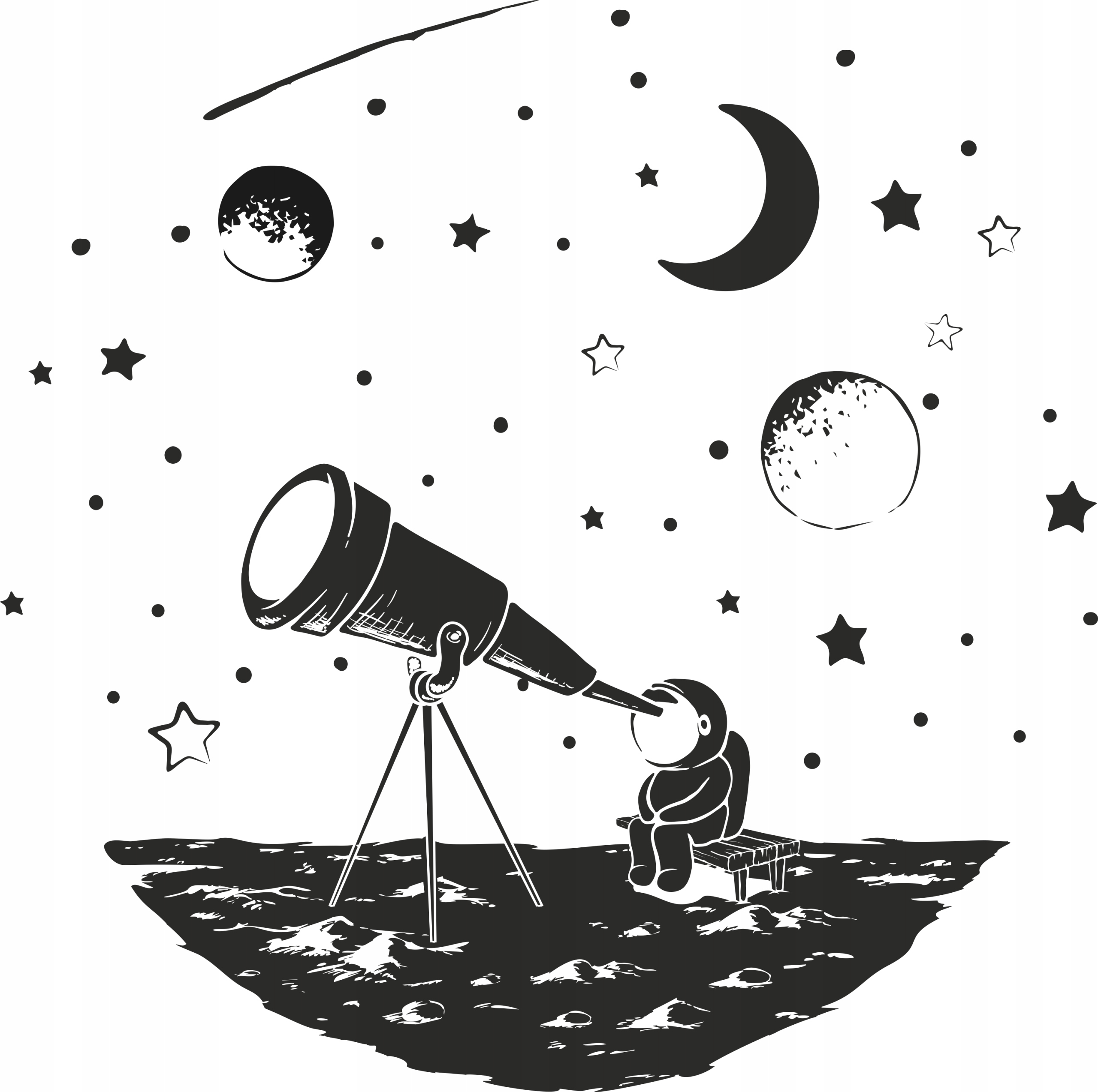 47159479451398f2be8194d71b33 Naklejki ścienne dla dzieci Kosmos Planeta - obrazek 1