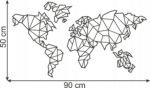 Naklejka ścienna Mapa Świata Geometryczna - obrazek 2