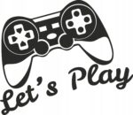 Szablon malarski gracza gamer play