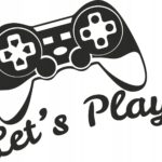 Szablon malarski gracza gamer play