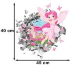 NAKLEJKI NA ŚCIANĘ 3D dla dzieci Wróżka - obrazek 4