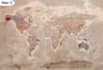 Naklejka ścienna Mapa Świata Europy - obrazek 14