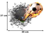 NAKLEJKI NA ŚCIANĘ 3D dla dzieci Piłka - obrazek 4