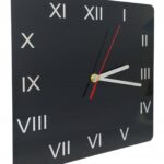 Zegar elegancki czarny ścienny kwadratowy ZD2 25cm