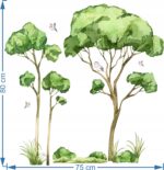Naklejki na ścianę dla dzieci Drzewa Liściaste Las - obrazek 3