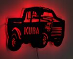 Lampka nocna Samochód Terenowy SUV Z Imieniem LED RGB pilot - obrazek 2