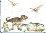 Naklejki na ścianę dla dzieci Dinozaury T-REX - obrazek 3