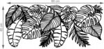 Naklejka na ścianę dekoracja Monstera Liście Tropikalne Palmy - obrazek 3