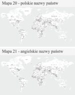 Naklejki Ścienne na ścianę mapa świata nazwy - obrazek 7
