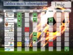 Magnetyczna tablica motywacyjna dzieci z imieniem