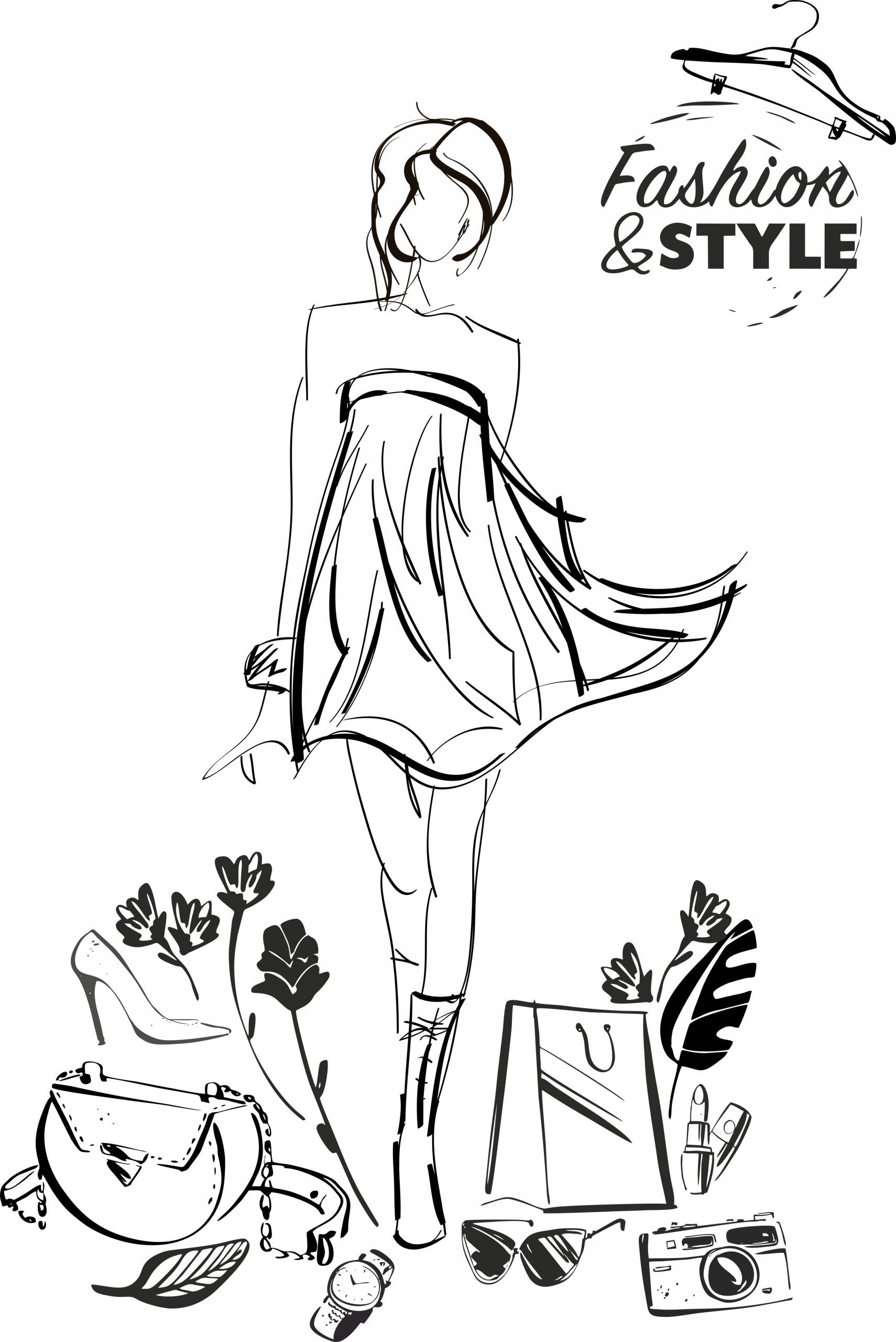 8415e7524d3fab00f0fc55a654e0 Naklejki ścienne dla dziewczyn Fashion Moda - obrazek 1