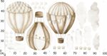 Naklejki dla dzieci na ścianę Balony Beżowe - obrazek 4