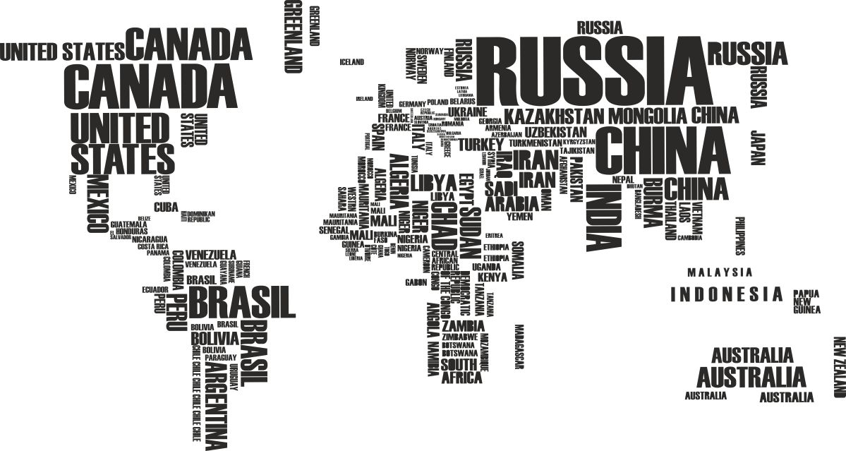 89a7e6284435820620a555abdeb9 NAKLEJKA NA ŚCIANĘ MAPA ŚWIATA NAZWY PAŃSTW - obrazek 1