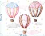 Naklejki dla dziewczynek na ścianę Balony różowe - obrazek 3