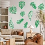Naklejka na ścianę dekoracja Monstera Liście Palmy Tropikalne - obrazek 9