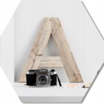 Lustro dekoracyjne Hexagon,5cm 1szt
