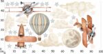 Naklejki na ścianę dla dzieci Samoloty Chmurki - obrazek 3