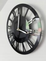 Zegar elegancki czarny ścienny okrągły ZD3 25cm - obrazek 3