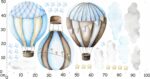 Naklejki dla dzieci na ścianę Balony Niebieskie - obrazek 4