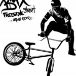 Naklejki ścienne dla chłopców BMX Rower Sport