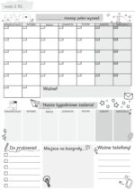 Planer magnetyczny kalendarz na lodówkę - obrazek 4