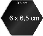Dekoracja naklejka na ścianę 3D Hexagon, - obrazek 2
