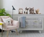 Naklejki na ścianę dzieci Zwierzęta Koty Kotki 3D - obrazek 4