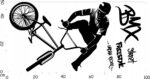 Naklejki ścienne dla chłopców BMX Rower Sport - obrazek 7