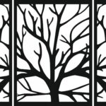 Naklejka ścienna Geometryczna Panel nr 411