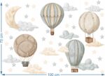 Naklejki na ścianę dla dzieci Balony Chmurki - obrazek 4