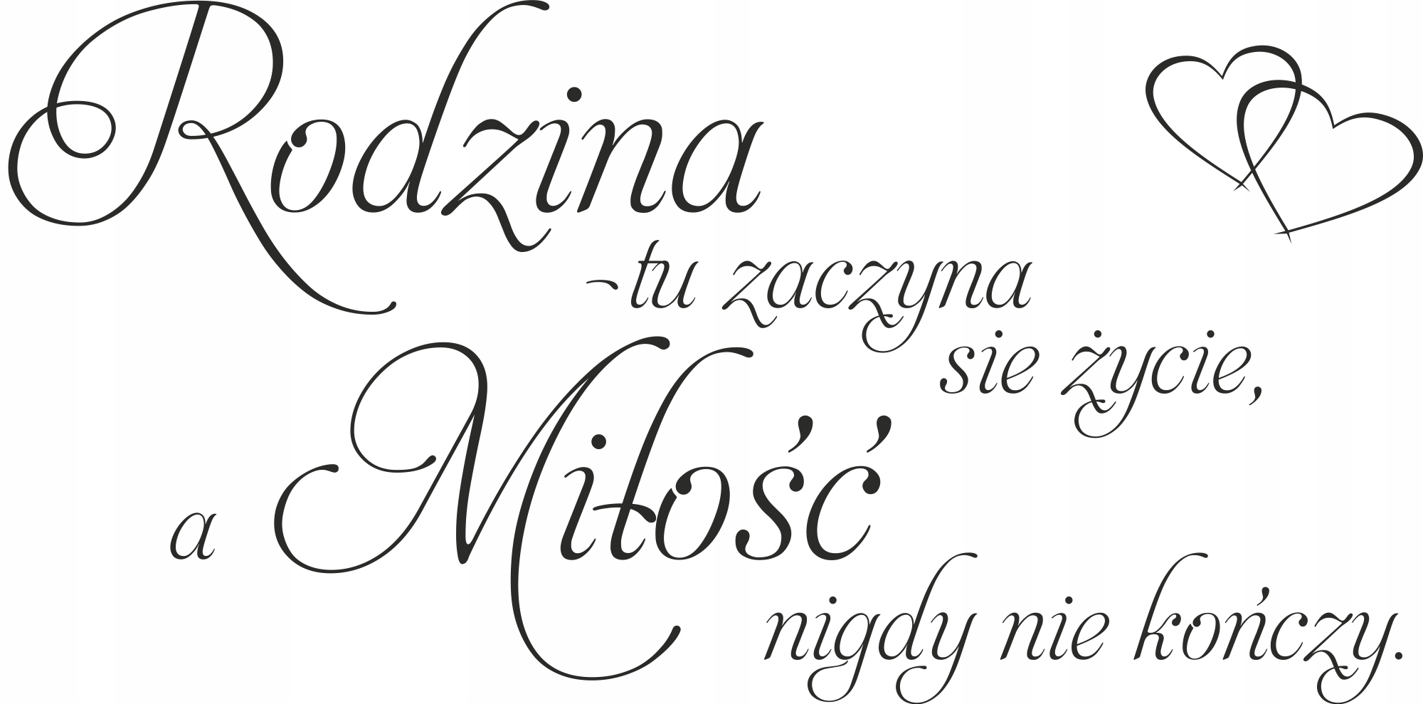 c864bf1d42eba3111e3a6d5ceb15 Naklejka na ścianę cytat Rodzina Family - obrazek 1
