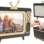 Skarbonka Wykreślana Oszczędzanie Telewizor Cel Wyzwanie Ramka Na Zdjęcie