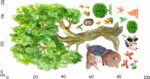 Naklejki ścienne dla dzieci Drzewo Las D175 - obrazek 2