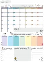 Planer magnetyczny kalendarz na lodówkę - obrazek 3