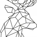Naklejka ścienna Geometryczny Jeleń nr 6