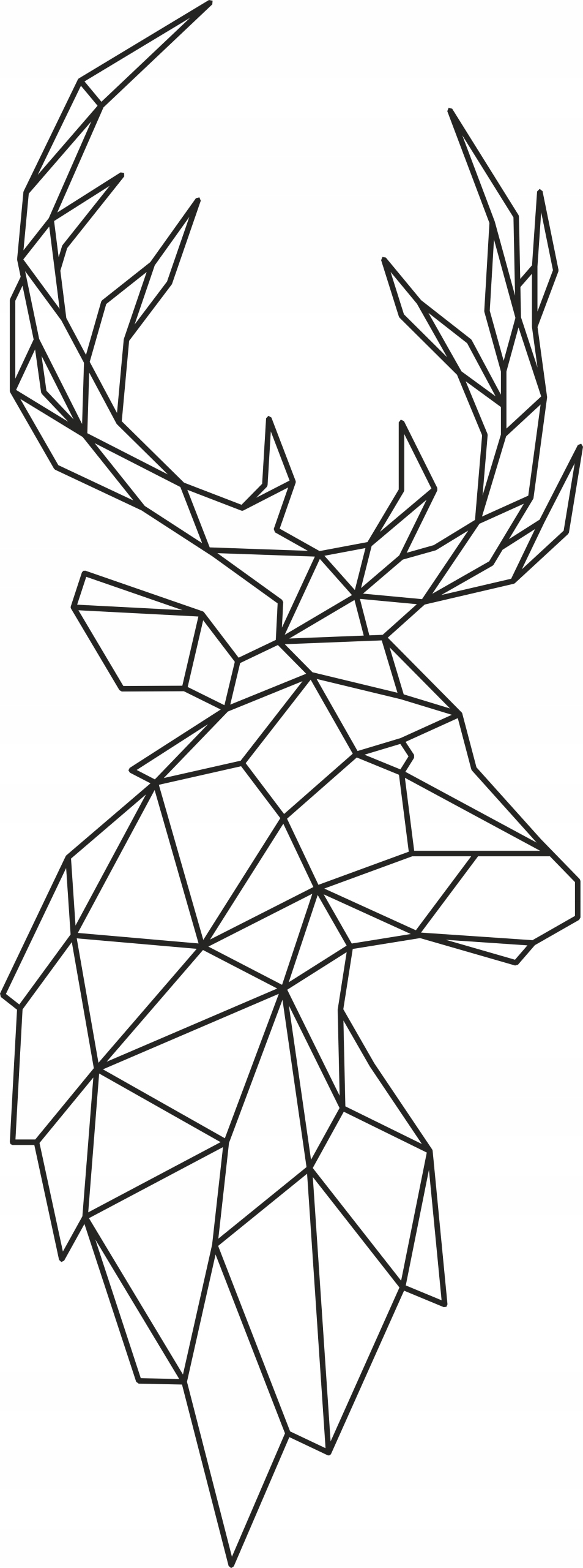 f27b0a304a75ad0421890f7cb247 Naklejka ścienna Geometryczny Jeleń nr 6 - obrazek 1